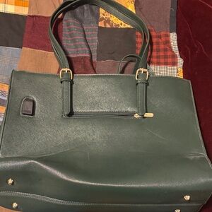 Elegant Forest Green Laptop Bag for Women